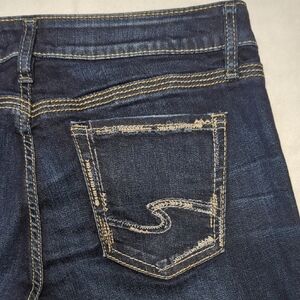 Silver Jeans Elyse Slim Boot Cut Dark Blue Women's Jeans Size 29